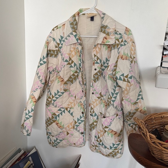 Universal Thread Multicolor Patchwork Utility Jacket - Picture 1 of 8